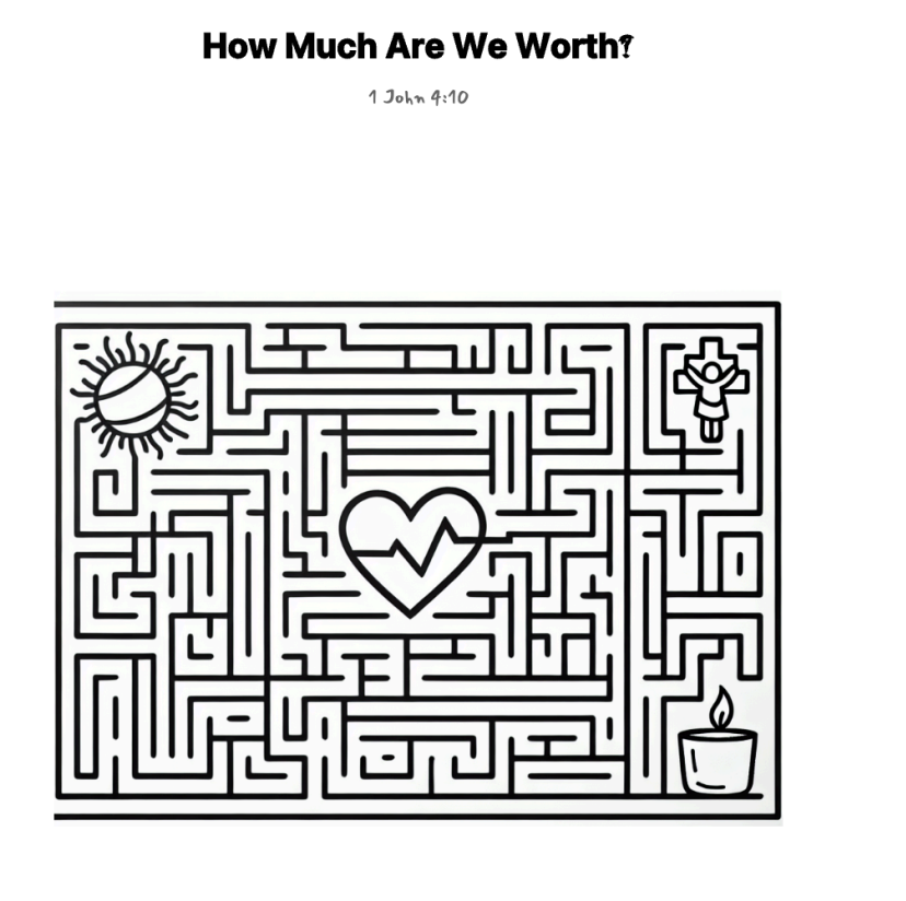 How Much Are We Worth? maze